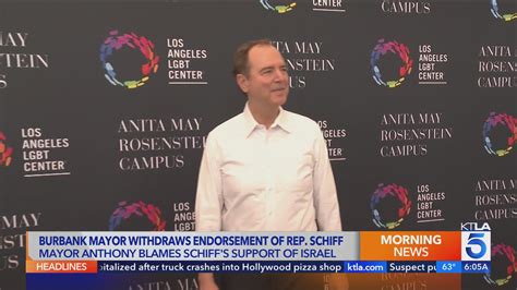 Burbank mayor withdraws endorsement of Schiff over Israel-Hamas war